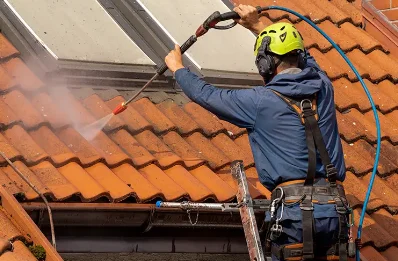 Démoussage et hydrofuge de toiture à Jarcieu